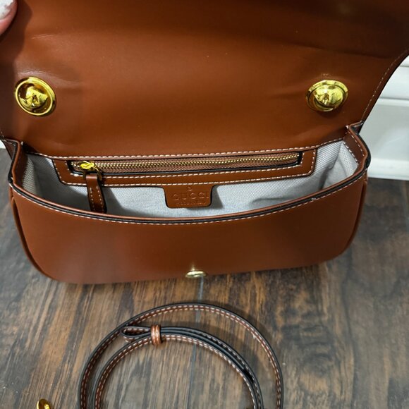 Medium Top Handle Crossbody Bag Brown - Picture 6 of 8
